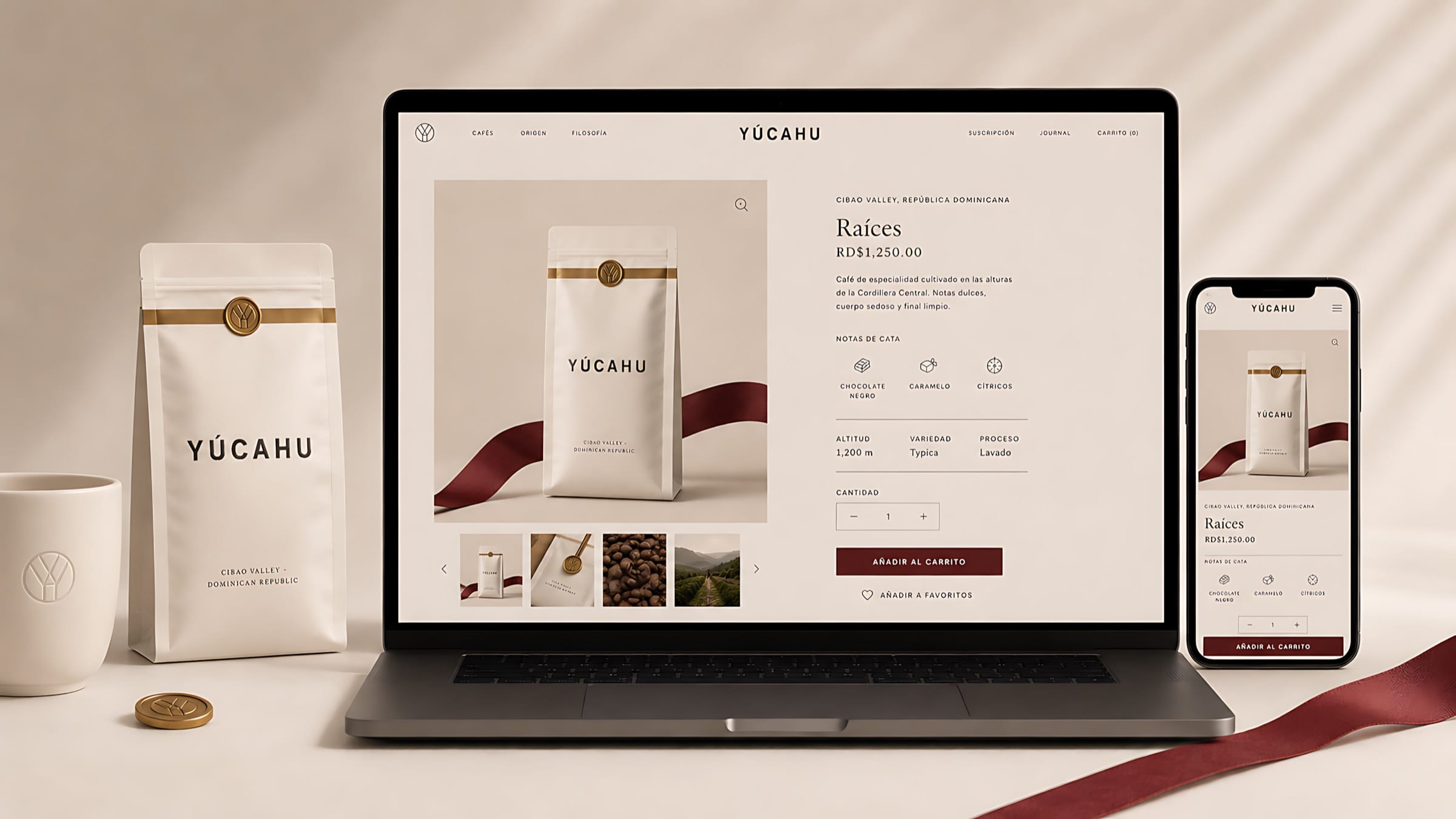 Yucahú · Web — hero