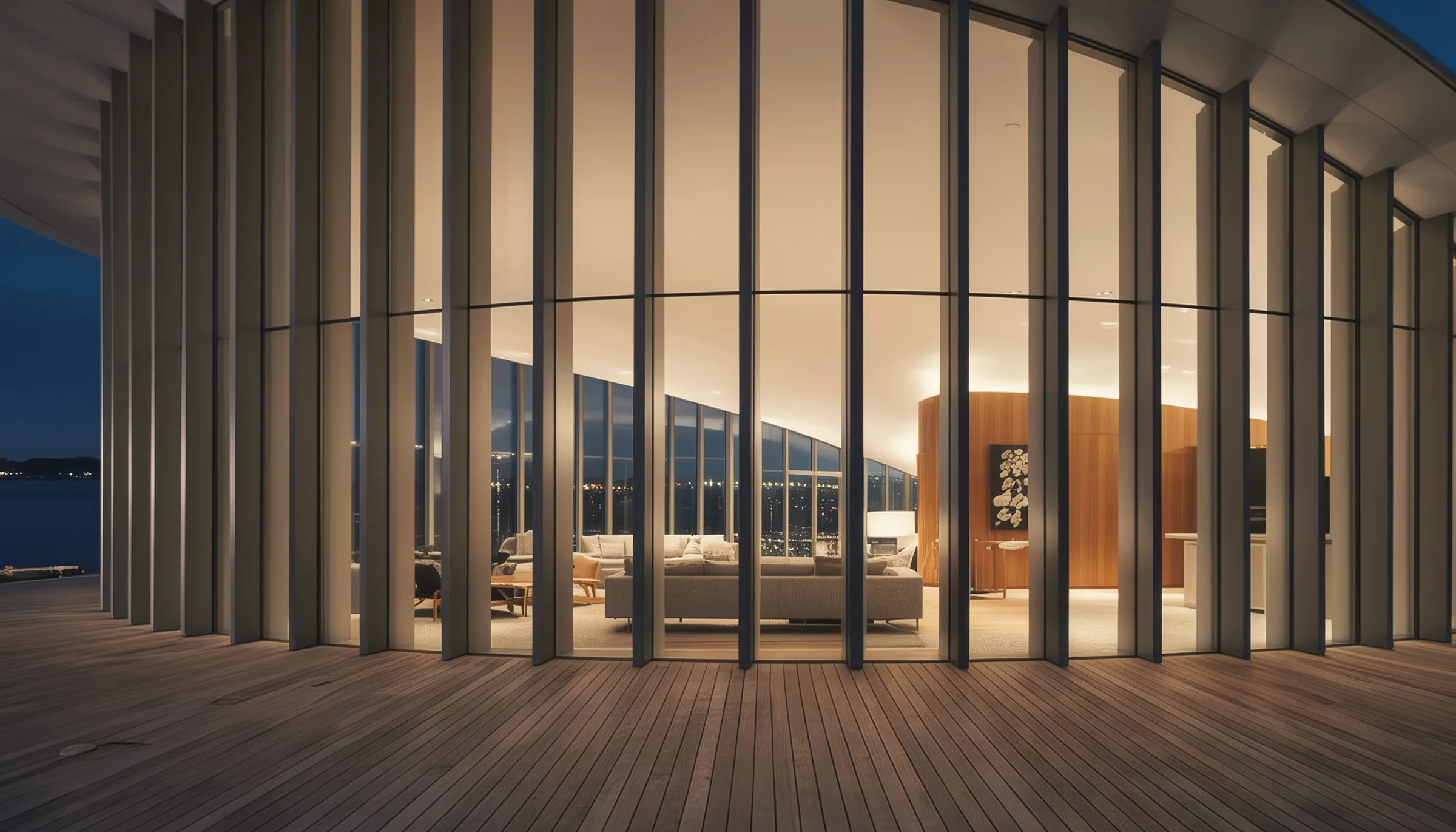 Auditorio Luna — vista nocturna