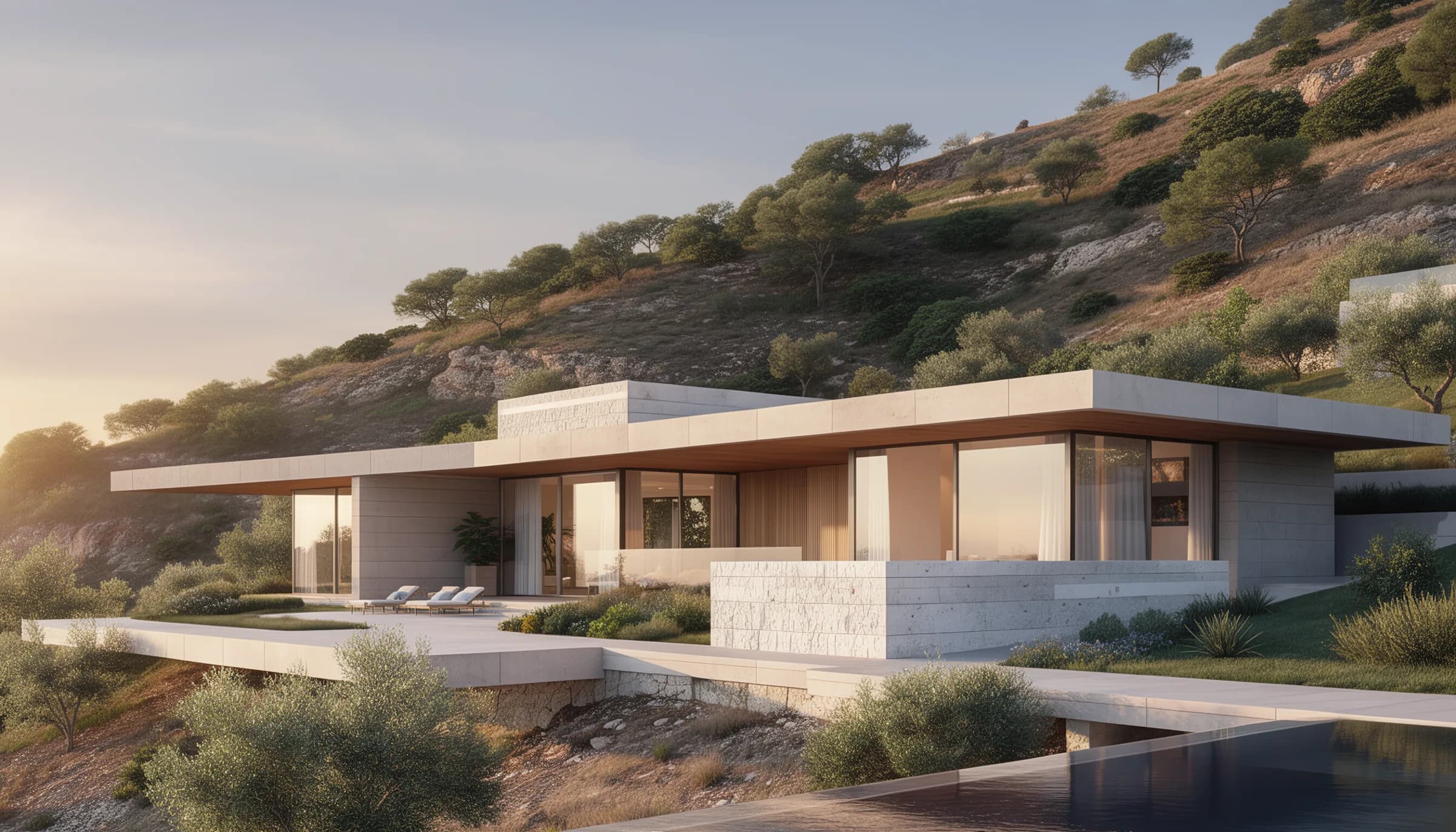 Casa Roca — terraza escalonada