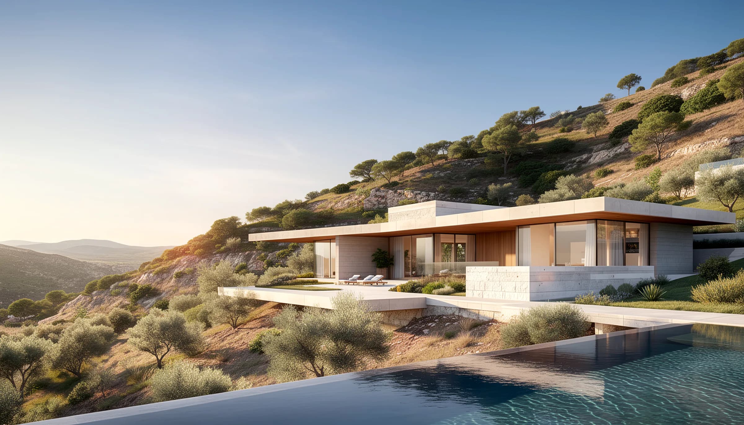 Casa Roca — vista desde el valle
