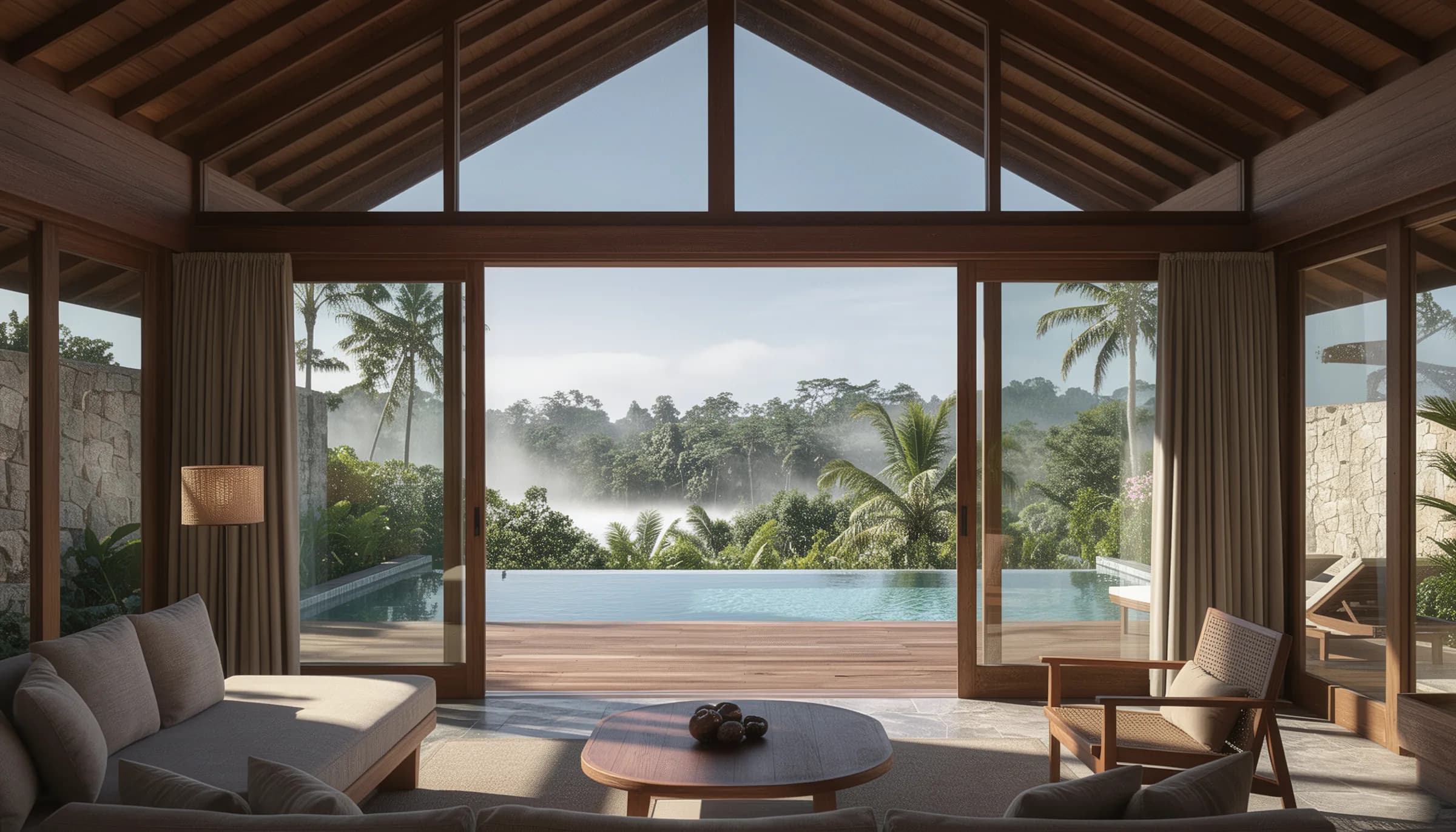 Selva Sancta — piscina privada en la jungla